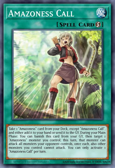 Amazoness Call trading card
