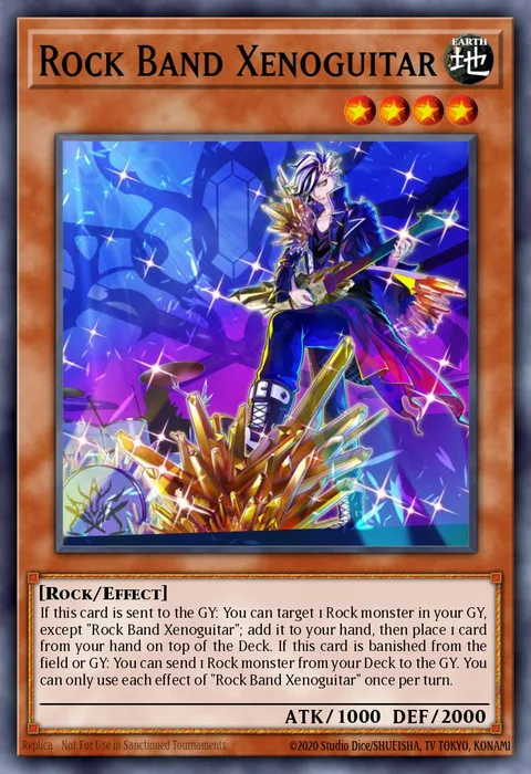 Rock Band Xenoguitar trading card