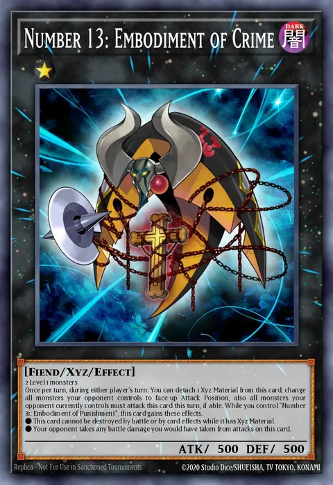 Number 13: Embodiment of Crime trading card