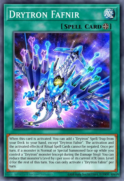 Drytron Fafnir trading card
