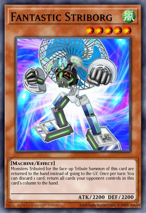 Fantastic Striborg trading card