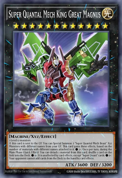 Super Quantal Mech King Great Magnus trading card