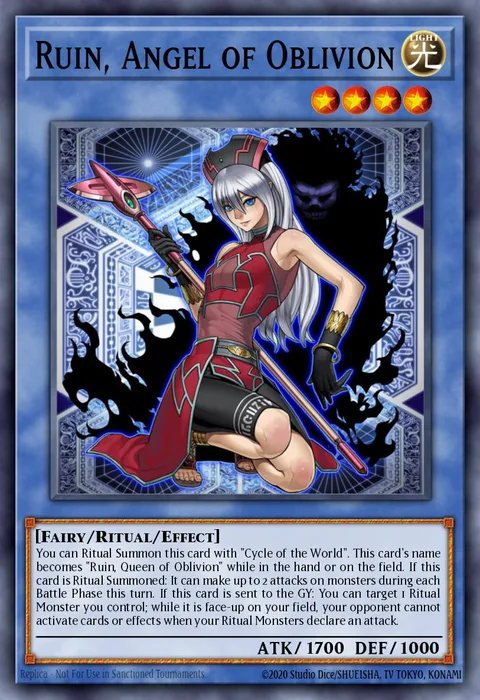 Ruin, Angel of Oblivion trading card