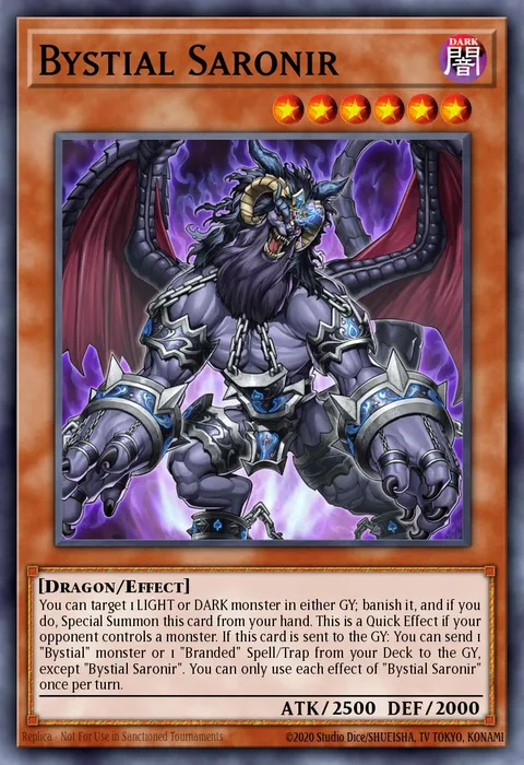 Bystial Saronir trading card