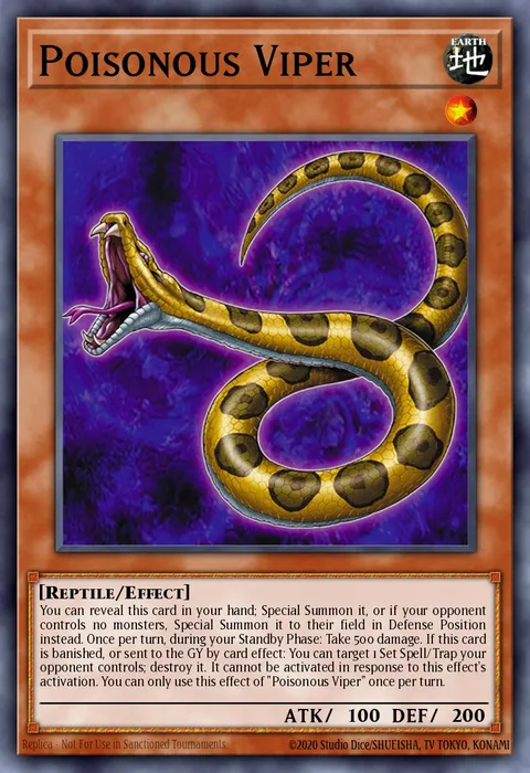 Poisonous Viper trading card