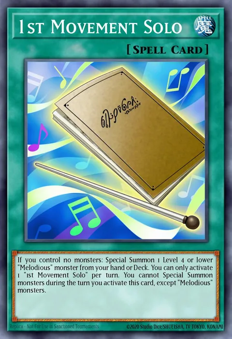 1st Movement Solo trading card
