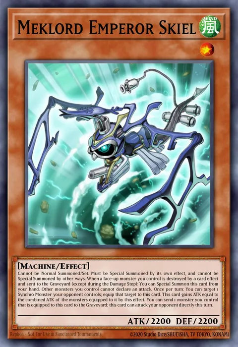Meklord Emperor Skiel trading card