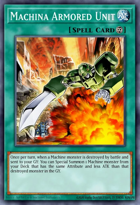 Machina Armored Unit trading card