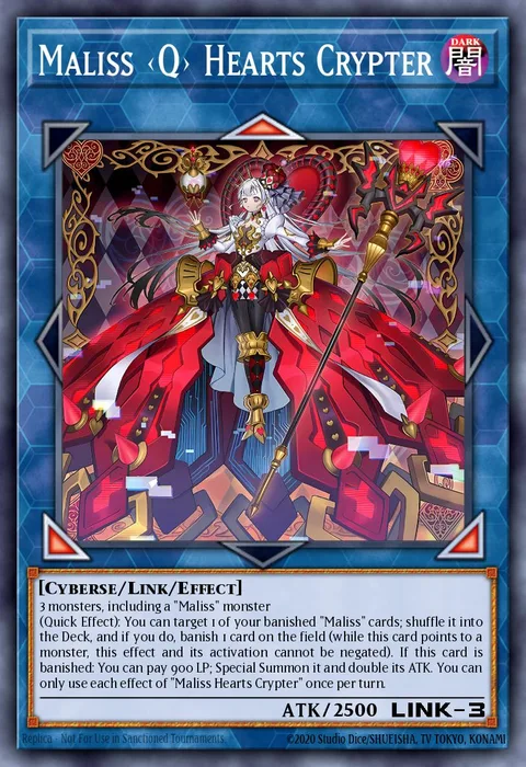 Maliss <Q> Hearts Crypter trading card