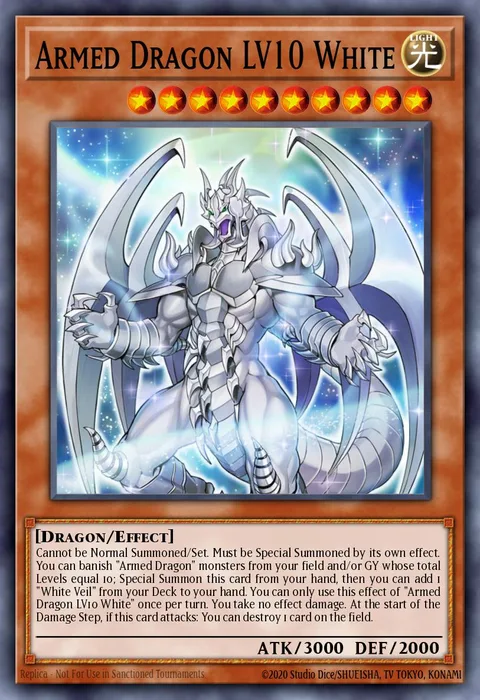 Armed Dragon LV10 White trading card