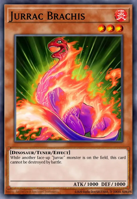 Jurrac Brachis trading card