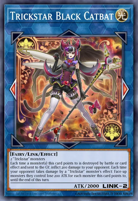 Trickstar Black Catbat trading card