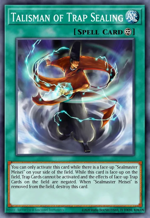 Talisman of Trap Sealing trading card