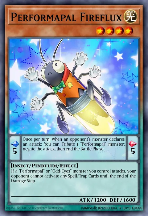 Performapal Fireflux trading card