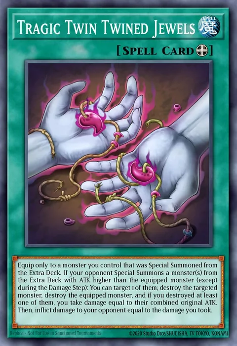 Tragic Twin Twined Jewels trading card