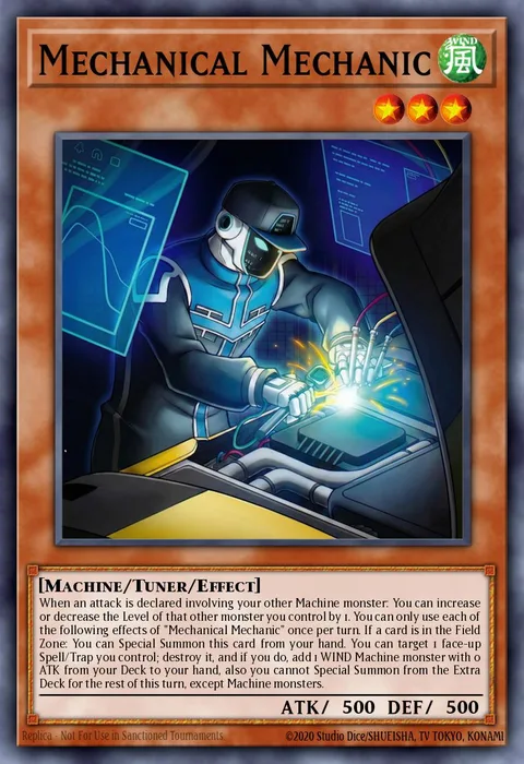 Mechanical Mechanic trading card