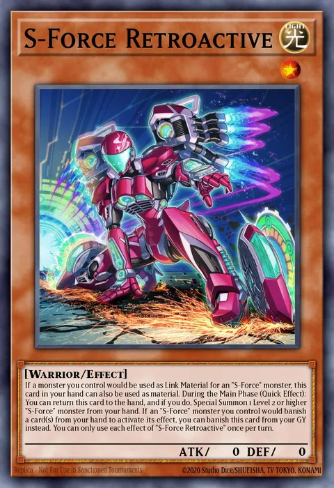 S-Force Retroactive trading card