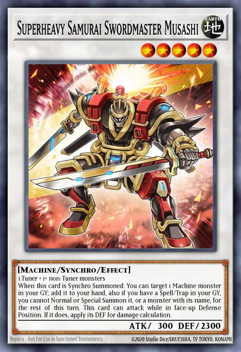 Superheavy Samurai Swordmaster Musashi trading card