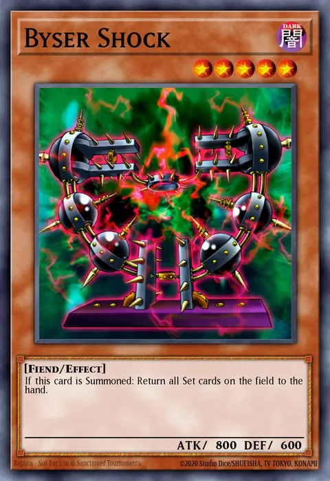 Byser Shock trading card