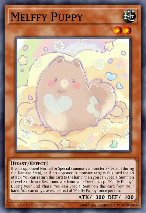 Melffy Puppy trading card