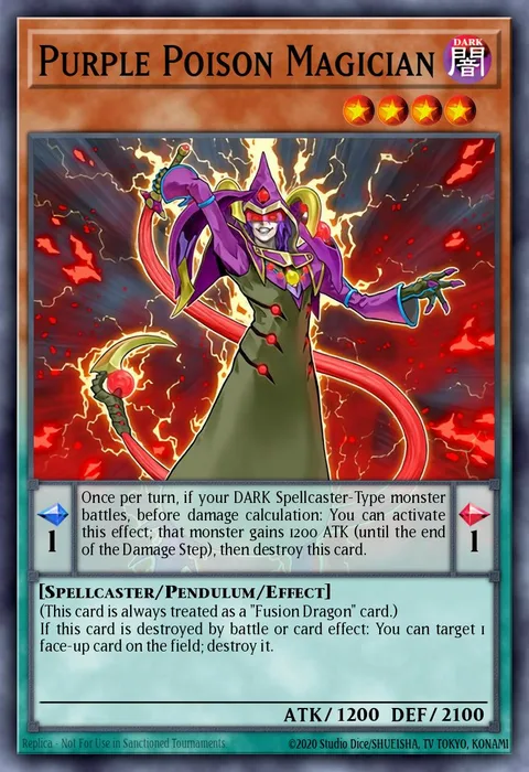 Purple Poison Magician trading card