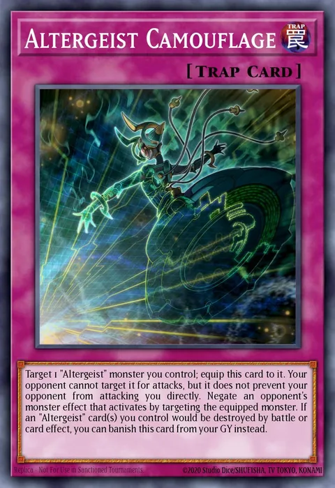 Altergeist Camouflage trading card