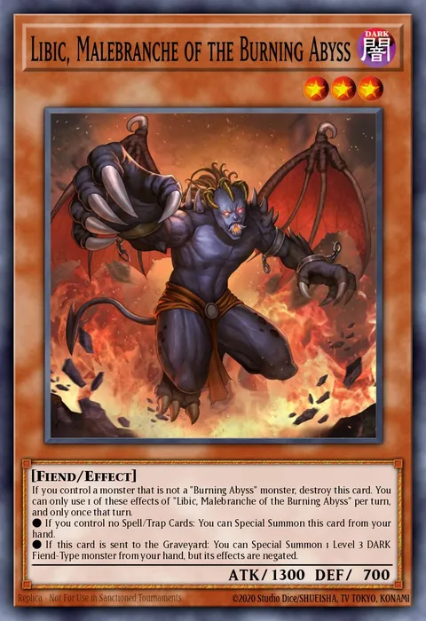 Libic, Malebranche of the Burning Abyss trading card