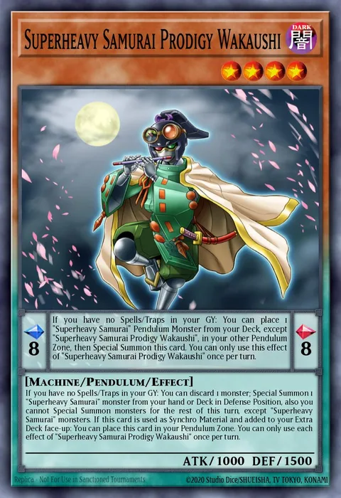 Superheavy Samurai Prodigy Wakaushi trading card