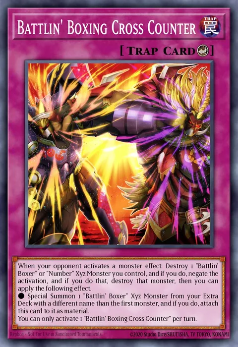 Battlin' Boxing Cross Counter trading card