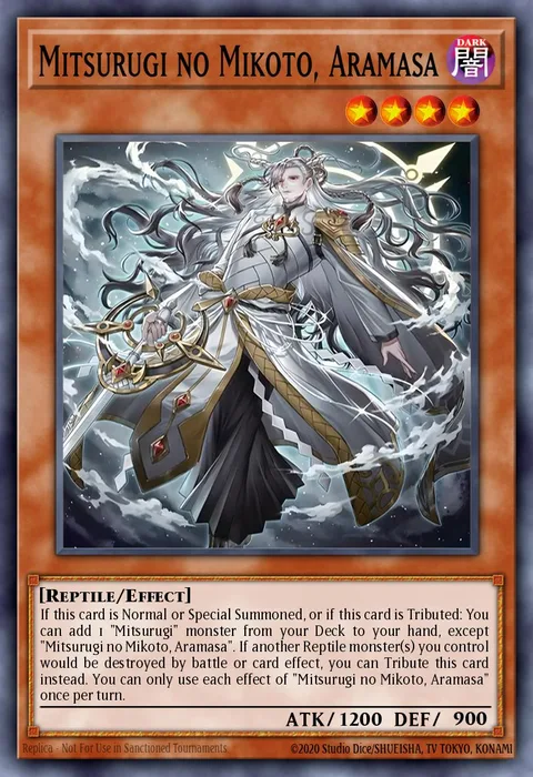 Mitsurugi no Mikoto, Aramasa trading card