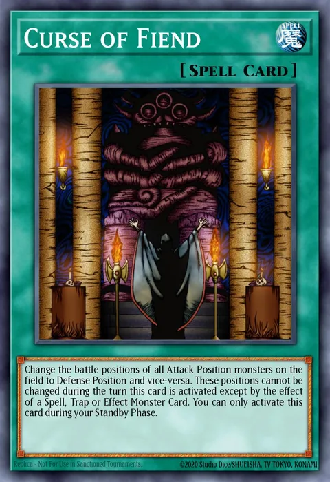 Curse of Fiend trading card