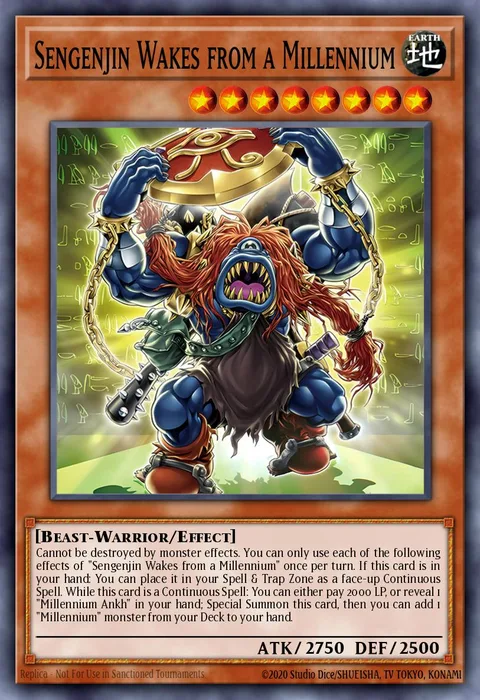 Sengenjin Wakes from a Millennium trading card
