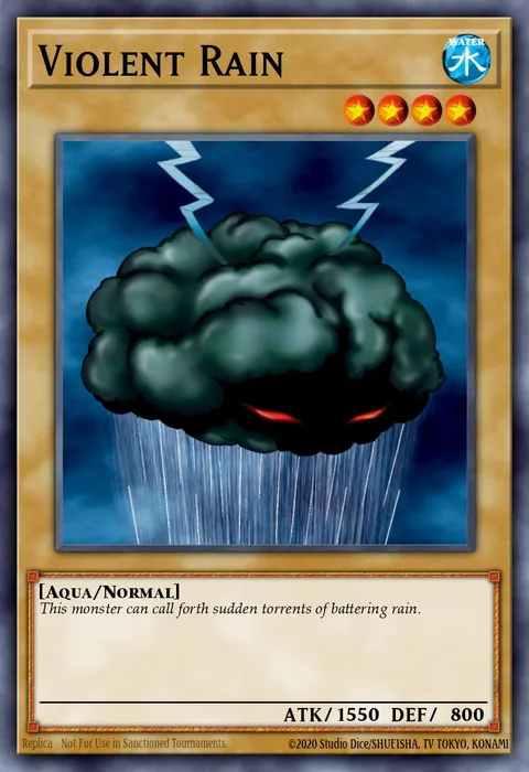 Violent Rain trading card