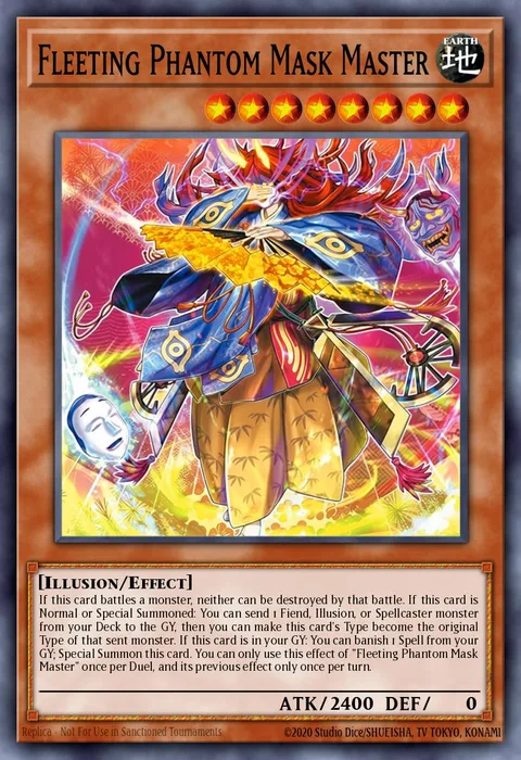 Fleeting Phantom Mask Master trading card