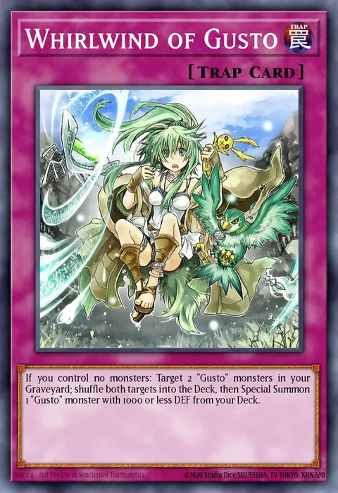 Whirlwind of Gusto trading card