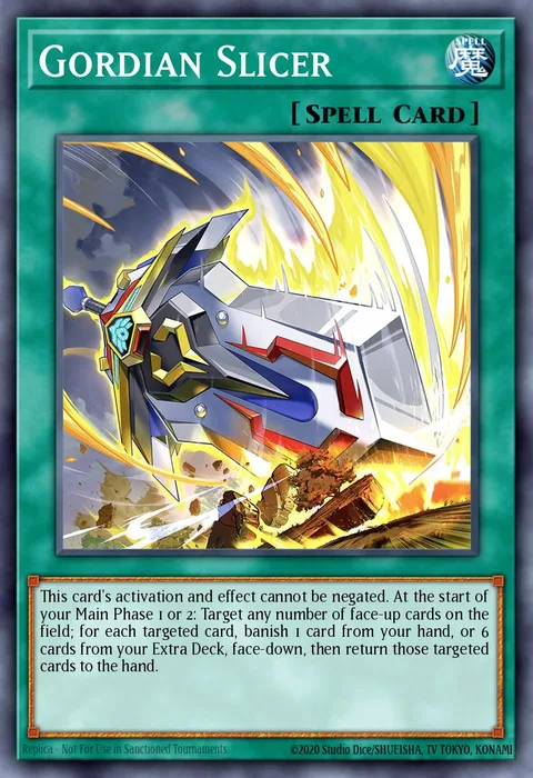 Gordian Slicer trading card