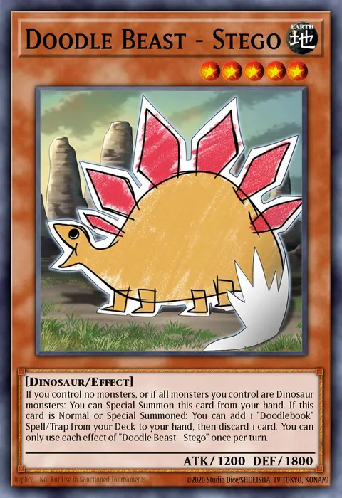 Doodle Beast - Stego trading card