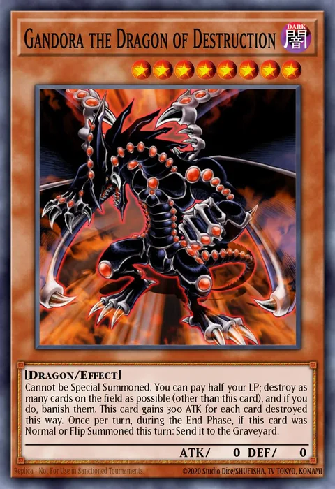 Gandora the Dragon of Destruction trading card