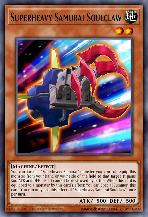 Superheavy Samurai Soulclaw trading card