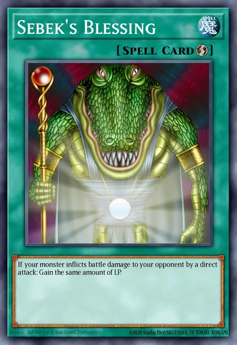 Sebek's Blessing trading card
