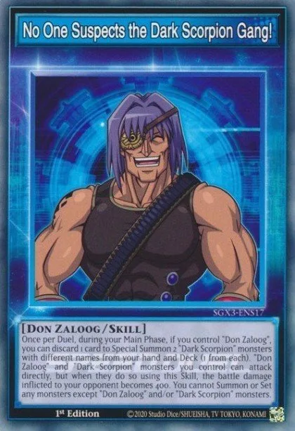 No One Suspects the Dark Scorpion Gang! trading card