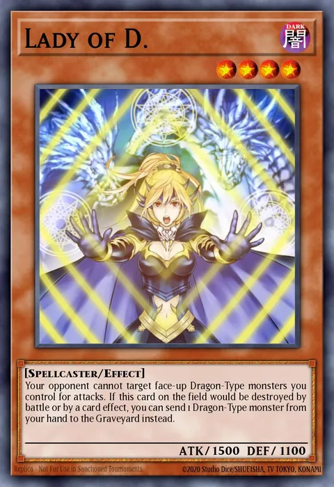 Lady of D. trading card