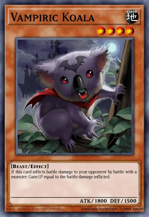 Vampiric Koala trading card