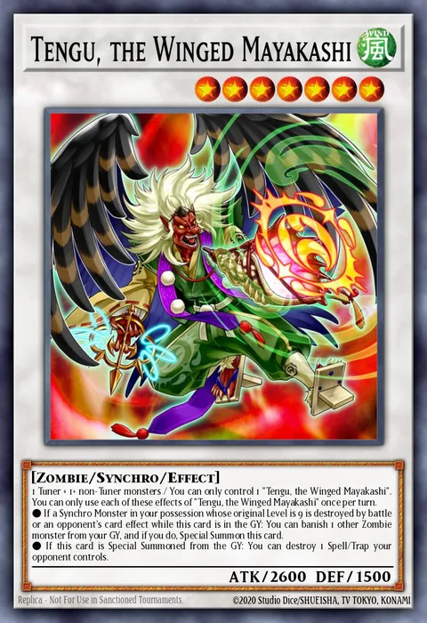 Tengu, the Winged Mayakashi trading card