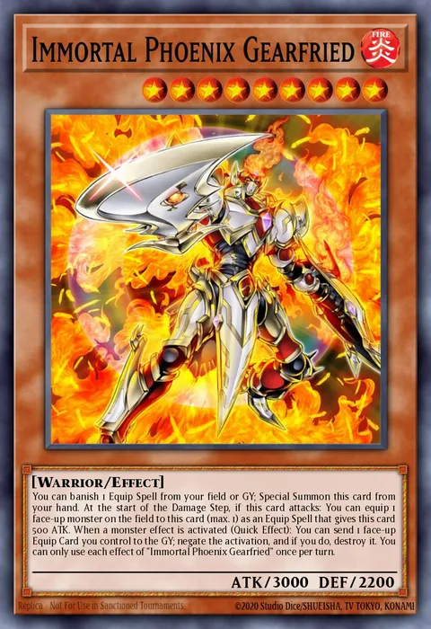 Immortal Phoenix Gearfried trading card