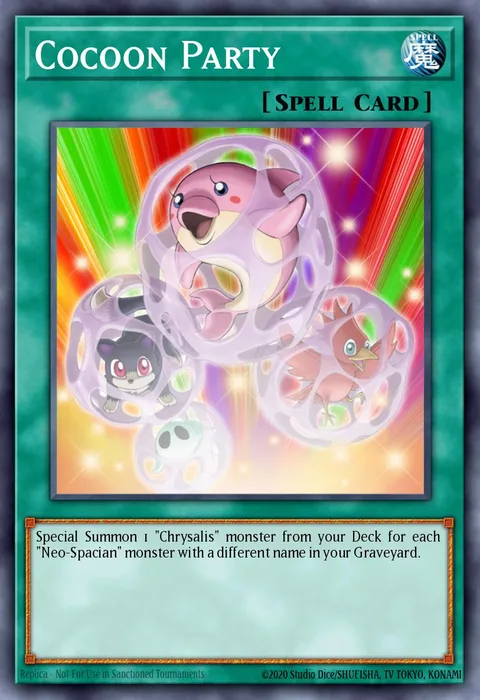 Cocoon Party trading card