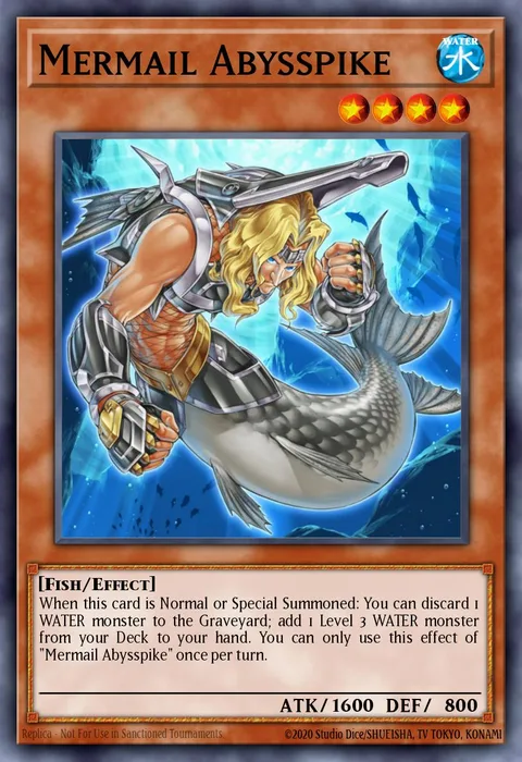 Mermail Abysspike trading card