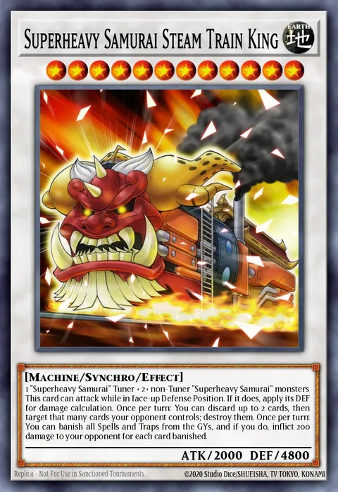Superheavy Samurai Steam Train King trading card