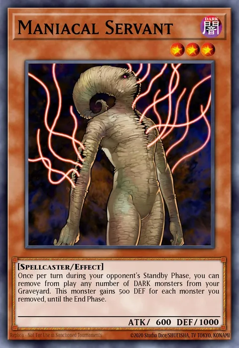 Maniacal Servant trading card
