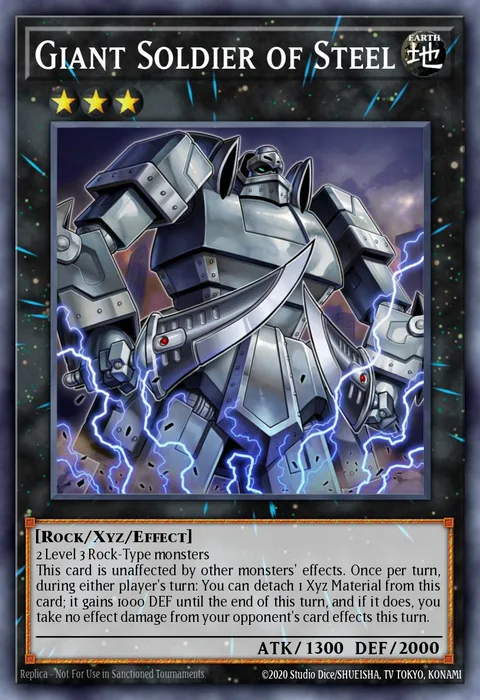 Giant Soldier of Steel trading card